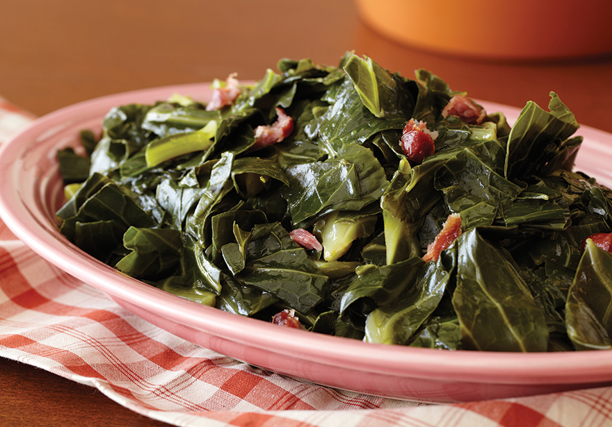 Infused Collard Greens with Red Onion