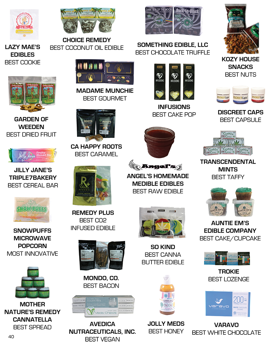 THE 2015 BEST OF EDIBLES LIST AWARDS WINNERS