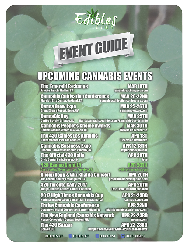 March/April Cannabis Event Guide