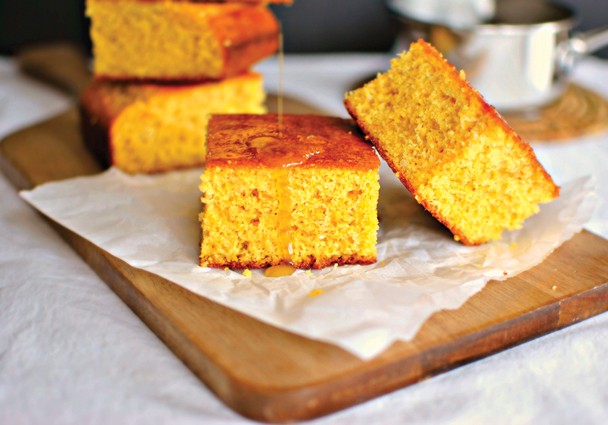 Cannabis Cornbread with Infused Honey