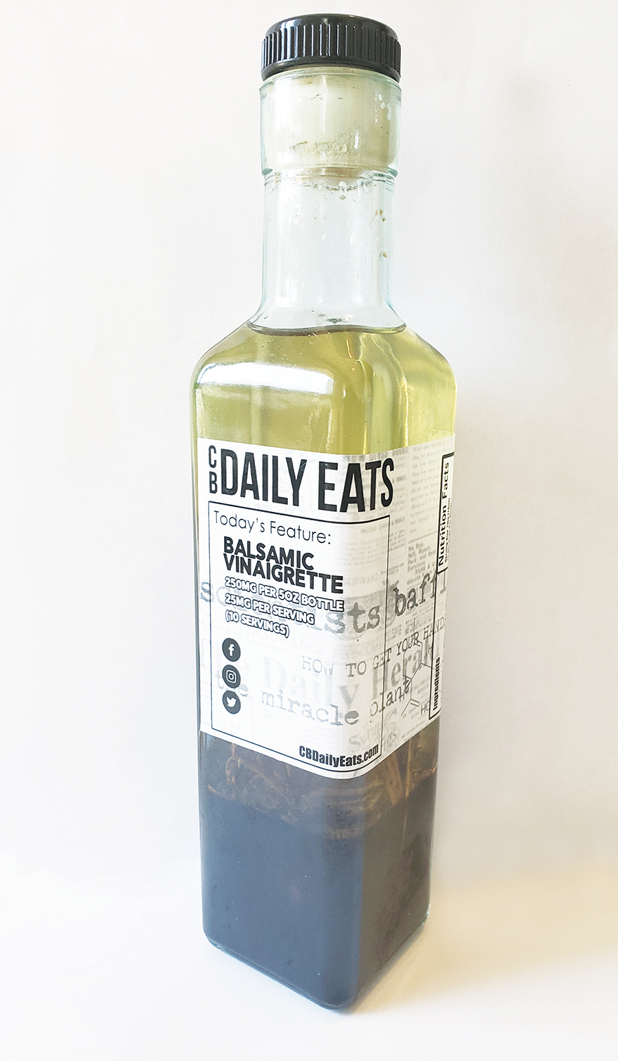 Daily Eats Balsamic Vinaigrette - 250mg CBD per bottle 10 servings of 25mg