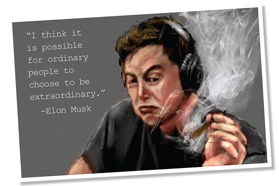 Elon Musk Motivational Poster