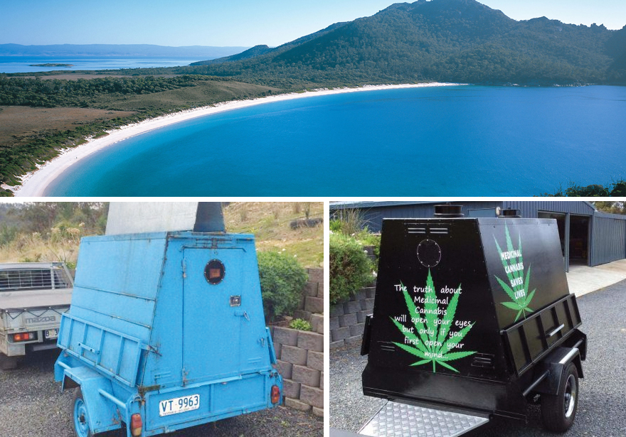 Crowd Funded Tasmanian Marijuana Educational Trailers