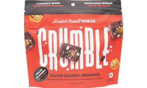 Crumble Salted Caramel Brownie - Stash House - Edibles Magazine Editors Pick Featured Review Oklahoma
