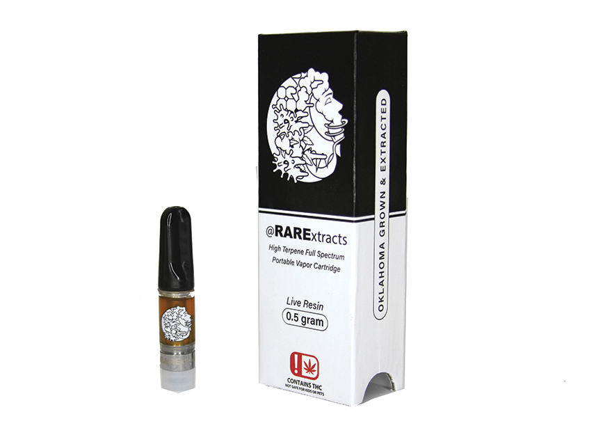 RARE EXTRACTS LIVE RESIN CART - Edibles Magazine Editors Pick Featured Review Oklahoma