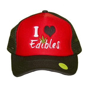 I Heart Edibles Trucker Hate - Red with Black Heart 2